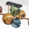Koyoto Deckenleuchte Glas 15 cm Gold, Schwarz, 8-flammig