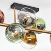 Koyoto Deckenleuchte Glas 15 cm Gold, Schwarz, 8-flammig
