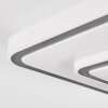 Borin Deckenleuchte LED Grau, Weiß, 1-flammig