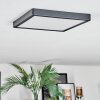 Finsrud Deckenpanel LED Schwarz, 1-flammig
