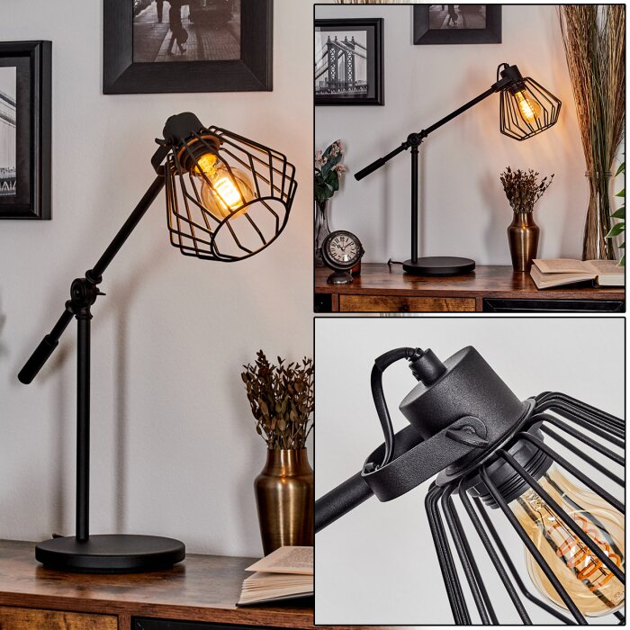 Albreda Tischleuchte LED Schwarz, 1-flammig