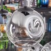 Ripoll Hängeleuchte Glas 15 cm Bernsteinfarben, Klar, Rauchfarben, 6-flammig