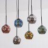 Ripoll Hängeleuchte Glas 15 cm Blau, Chrom, Gold, Grün, Kupferfarben, Rauchfarben, 6-flammig