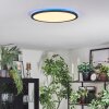 Zuren Deckenpanel LED Schwarz, 1-flammig, Farbwechsler