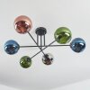 Gastor Deckenleuchte Glas 15 cm Blau, Chrom, Grün, Kupferfarben, Rauchfarben, 6-flammig