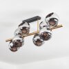 Koyoto Deckenleuchte Glas 15 cm Gold, Schwarz, 8-flammig