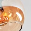 Koyoto Deckenleuchte Glas 15 cm Bernsteinfarben, Chrom, Klar, Rauchfarben, 3-flammig
