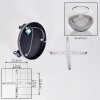 Koyoto Deckenleuchte Glas 15 cm Chrom, Klar, Rauchfarben, 3-flammig