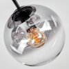 Koyoto Deckenleuchte Glas 15 cm Klar, Rauchfarben, 3-flammig