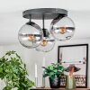 Koyoto Deckenleuchte Glas 15 cm Klar, Rauchfarben, 3-flammig