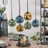 Ripoll Hängeleuchte Glas 20 cm Blau, Gold, Grün, 6-flammig