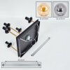 Gastor Deckenleuchte Glas 15 cm Gold, Schwarz, 5-flammig