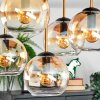 Koyoto Deckenleuchte Glas 15 cm Gold, Schwarz, 5-flammig