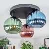 Koyoto Deckenleuchte Glas 15 cm Blau, Grün, Kupferfarben, 3-flammig