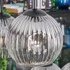 Ripoll Hängeleuchte Glas 15 cm Klar, Rauchfarben, 6-flammig