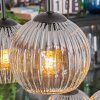 Ripoll Hängeleuchte Glas 15 cm Klar, Rauchfarben, 6-flammig
