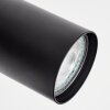 Dalan Wandleuchte LED Naturfarben, Schwarz, 1-flammig