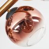 Koyoto Deckenleuchte Glas 15 cm Gold, Schwarz, 8-flammig