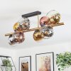 Koyoto Deckenleuchte Glas 15 cm Gold, Schwarz, 8-flammig
