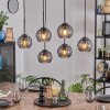Koyoto Hängeleuchte Glas 15 cm Rauchfarben, 6-flammig