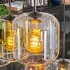 Lauden Hängeleuchte Glas 20 cm Bernsteinfarben, Blau, Grün, Klar, Kupferfarben, 6-flammig