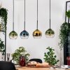 Koyoto Hängeleuchte Glas 15 cm Naturfarben, Schwarz, 4-flammig