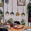 Koyoto Hängeleuchte Glas 15 cm Naturfarben, Schwarz, 4-flammig