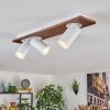 Dalan Deckenleuchte LED Naturfarben, Weiß, 3-flammig