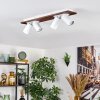 Dalan Deckenleuchte LED Naturfarben, Weiß, 4-flammig