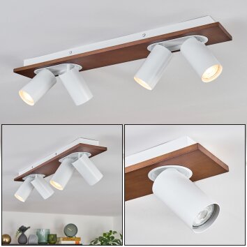 Dalan Deckenleuchte LED Naturfarben, Weiß, 4-flammig