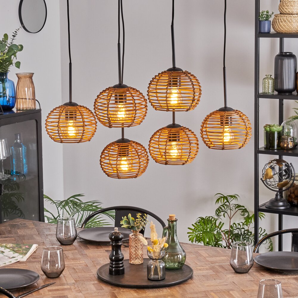 Mulstrand Hängeleuchte Naturfarben, 6-flammig main product photo