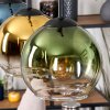 Koyoto Hängeleuchte Glas 15 cm Naturfarben, Schwarz, 3-flammig