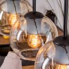 Koyoto Hängeleuchte Glas 15 cm Naturfarben, Schwarz, 4-flammig
