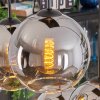 Koyoto Hängeleuchte Glas 20 cm Chrom, Klar, Rauchfarben, 6-flammig