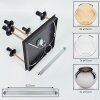 Koyoto Deckenleuchte Glas 15 cm Gold, Schwarz, 5-flammig