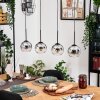 Koyoto Hängeleuchte Glas 15 cm Naturfarben, Schwarz, 4-flammig