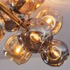 Ripoll Deckenleuchte Glas 15 cm Gold, Schwarz, 8-flammig