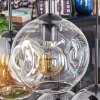 Ripoll Hängeleuchte Glas 20 cm Bernsteinfarben, Klar, Rauchfarben, 6-flammig