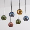 Koyoto Hängeleuchte Glas 15 cm Blau, Gold, Grün, Kupferfarben, 6-flammig