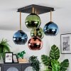 Koyoto Deckenleuchte Glas 15 cm Gold, Schwarz, 5-flammig