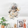 Ripoll Deckenleuchte Glas 15 cm Gold, Schwarz, 8-flammig