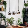 Koyoto Hängeleuchte Glas 15 cm Naturfarben, Schwarz, 3-flammig