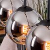 Koyoto Hängeleuchte Glas 15 cm Naturfarben, Schwarz, 3-flammig