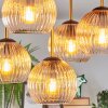 Koyoto Deckenleuchte Glas 15 cm Gold, Schwarz, 5-flammig