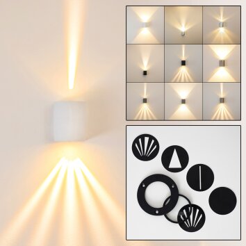 Außenwandleuchte Mora LED Weiß, 2-flammig Außenwandleuchte Mora LED Weiß, 2-flammig