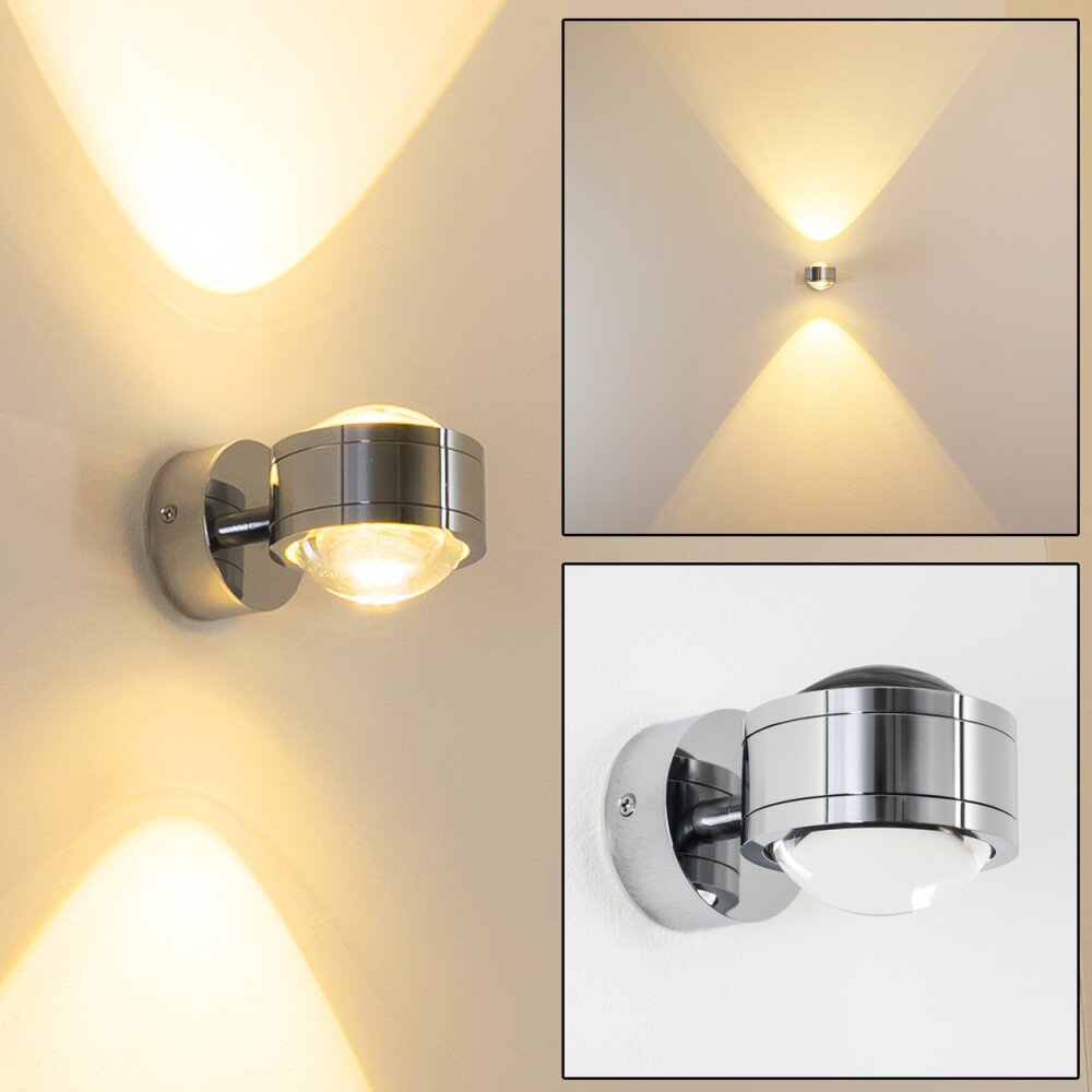 Indore Wandleuchte LED Chrom, 2-flammig main product photo