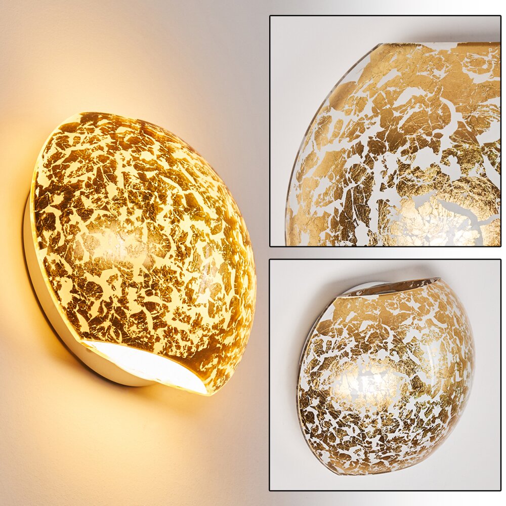 Concha Wandleuchte Weiß, 1-flammig main product photo