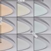 Champa Deckenpanel LED Silber, 1-flammig, Fernbedienung