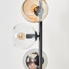Koyoto Stehleuchte Glas 15 cm Bernsteinfarben, Chrom, Klar, Rauchfarben, 5-flammig