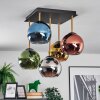 Koyoto Deckenleuchte Glas 15 cm Gold, Schwarz, 5-flammig